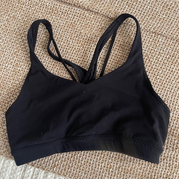 Athleta black straps sports bra size small - Picture 4 of 7